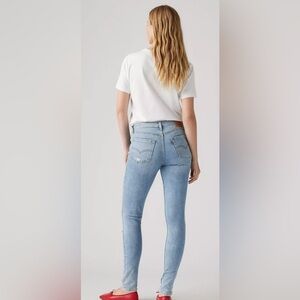 Levi's Women's 721 High Rise Skinny Leg Factory Distressed Stretch Jeans 25 x 30